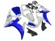 Mejores Carenados Moto Yamaha YZF R6S 2006-2009 - Blanco Azul GYTR