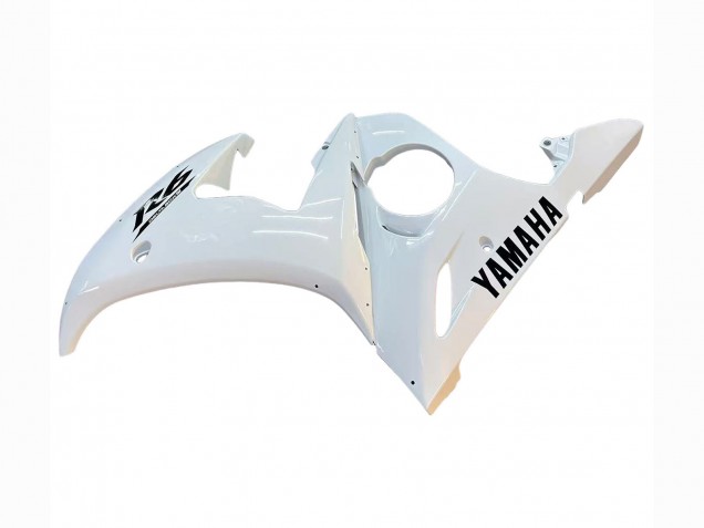 Mejores Carenados Moto Yamaha YZF R6S 2006-2009 - Blanco Negro Calcomanías