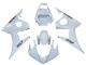 Mejores Carenados Moto Yamaha YZF R6S 2006-2009 - Blanco Negro Calcomanías