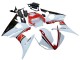 Mejores Carenados Moto Yamaha YZF R6S 2006-2009 - Blanco Rojo Negro Brillante
