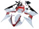 Mejores Carenados Moto Yamaha YZF R6S 2006-2009 - Blanco Rojo Negro Brillante