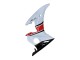 Mejores Carenados Moto Yamaha YZF R6S 2006-2009 - Blanco Rojo Negro Brillante