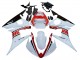 Mejores Carenados Moto Yamaha YZF R6S 2006-2009 - Blanco Rojo Negro Brillante