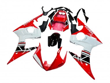 Mejores Carenados Moto Yamaha YZF R6S 2006-2009 - Rojo Blanco Negro