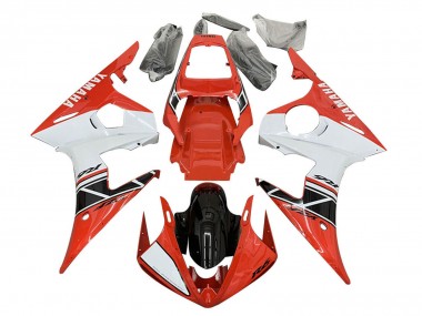 Mejores Carenados Moto Yamaha YZF R6S 2006-2009 - Rojo Blanco Negro