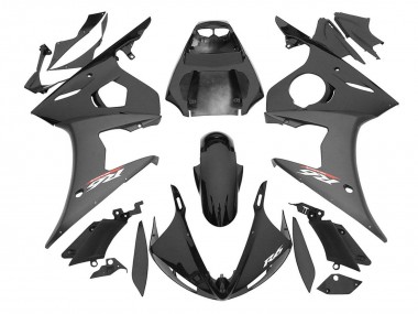 Mejores Carenados Moto Yamaha YZF R6S 2006-2009 - Negro Brillante Negro Mate