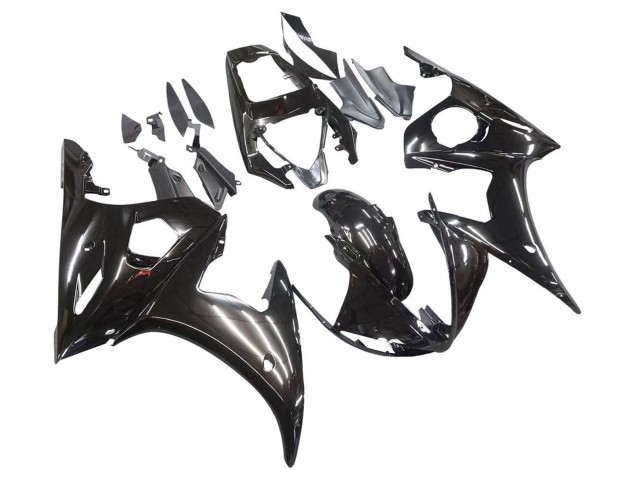 Mejores Carenados Moto Yamaha YZF R6S 2006-2009 - Negro Brillante