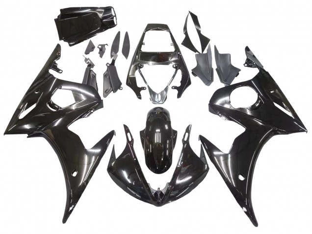 Mejores Carenados Moto Yamaha YZF R6S 2006-2009 - Negro Brillante