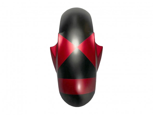 Mejores Carenados Moto Yamaha YZF 600 R6 2005 - Negro Mate Rojo Geométrico