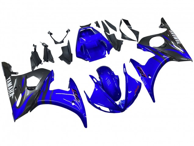 Mejores Carenados Moto Yamaha YZF 600 R6 2005 - Azul Brillante Negro