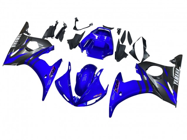 Mejores Carenados Moto Yamaha YZF 600 R6 2005 - Azul Brillante Negro