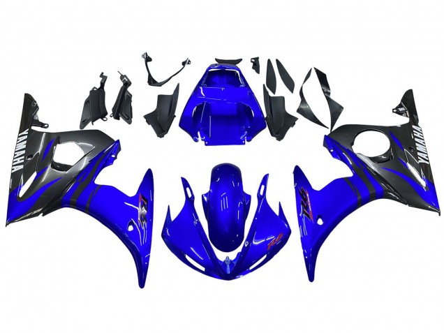 Mejores Carenados Moto Yamaha YZF 600 R6 2005 - Azul Brillante Negro