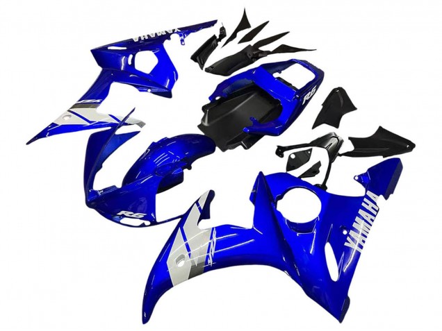 Mejores Carenado Moto Yamaha YZF 600 R6 2005 - Azul Blanco