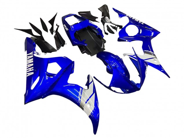 Mejores Carenado Moto Yamaha YZF 600 R6 2005 - Azul Blanco
