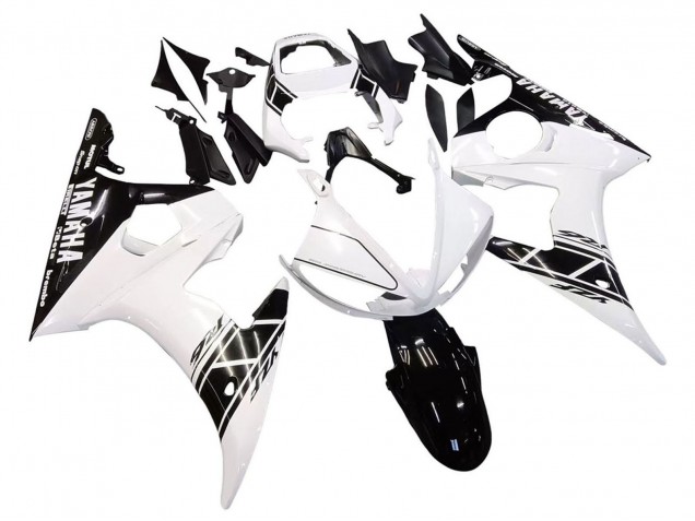 Mejores Carenados Moto Yamaha YZF 600 R6 2005 - Blanco Negro