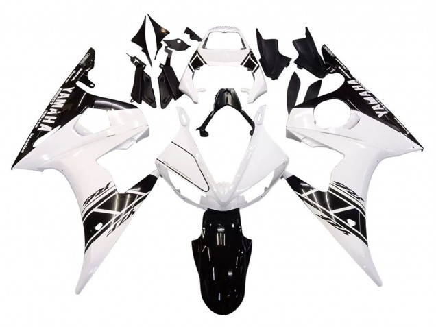 Mejores Carenados Moto Yamaha YZF 600 R6 2005 - Blanco Negro