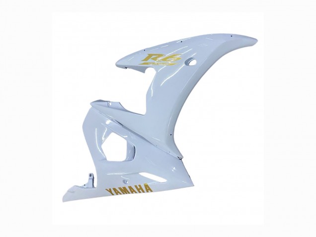 Mejores Carenados Moto Yamaha YZF 600 R6 2005 - Blanco Oro