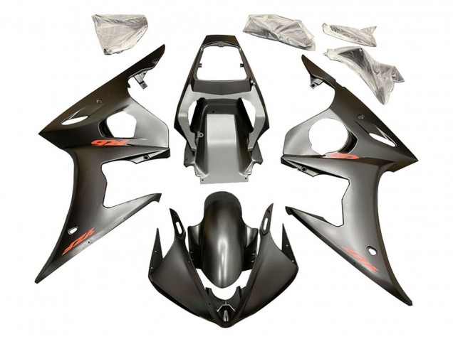 Mejores Carenados Moto Yamaha YZF 600 R6 2005 - Negro Mate Rojo