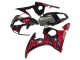 Mejores Carenados Moto Yamaha YZF 600 R6 2005 - Negro Rojo Llama
