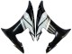 Mejores Carenados Moto Yamaha YZF 600 R6 2005 - Rojo Blanco Negro Brillante