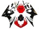 Mejores Carenados Moto Yamaha YZF 600 R6 2005 - Rojo Blanco Negro Brillante