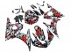 Mejores Carenados Moto Yamaha YZF 600 R6 2005 - Negro Rojo Gris Camouflage
