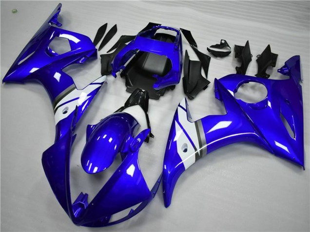 Mejores Carenados Moto Yamaha YZF 600 R6 2005 - Azul Blanco