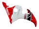 Mejores Carenados Moto Yamaha YZF 600 R6 2005 - Blanco Rojo Negro Brillante