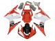 Mejores Carenados Moto Yamaha YZF 600 R6 2005 - Blanco Rojo Negro Brillante