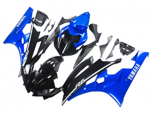 Mejores Carenados Moto Yamaha YZF 600 R6 2006-2007 - Azul Negro Brillante