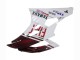 Mejores Carenados Moto Yamaha YZF 600 R6 2006-2007 - Blanco Rojo Granate Fiat Acer Yamalube