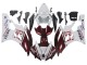 Mejores Carenados Moto Yamaha YZF 600 R6 2006-2007 - Blanco Rojo Granate Fiat Acer Yamalube
