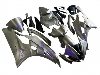 Mejores Carenados Moto Yamaha YZF 600 R6 2006-2007 - Gris Púrpura Motul