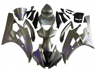 Mejores Carenados Moto Yamaha YZF 600 R6 2006-2007 - Gris Púrpura Motul