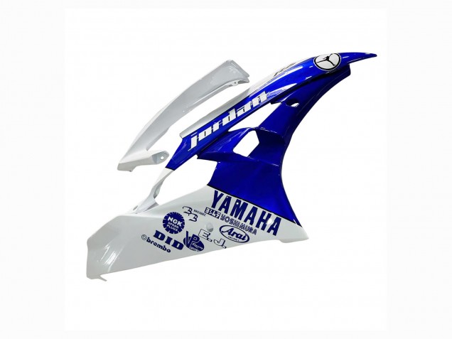 Mejores Carenados Moto Yamaha YZF 600 R6 2006-2007 - Blanco Azul Jordan