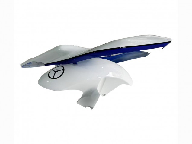 Mejores Carenados Moto Yamaha YZF 600 R6 2006-2007 - Blanco Azul Jordan