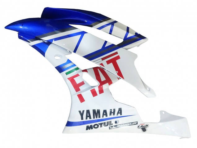 Mejores Carenados Moto Yamaha YZF 600 R6 2006-2007 - Blanco Azul Rojo Fiat Motul Michelin