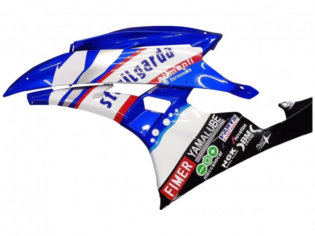 Mejores Carenados Moto Yamaha YZF 600 R6 2006-2007 - Blanco Azul Negro Fimer Volvo Yamalube Sterilgarda