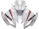 Mejores Carenados Moto Yamaha YZF 600 R6 2006-2007 - Blanco Rojo Negro Motul
