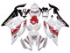 Mejores Carenados Moto Yamaha YZF 600 R6 2006-2007 - Blanco Rojo Negro Motul