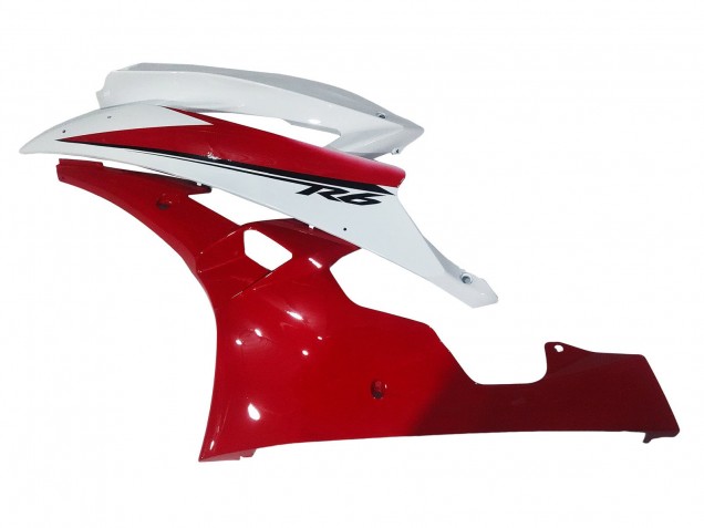 Mejores Carenados Moto Yamaha YZF 600 R6 2006-2007 - Blanco Rojo