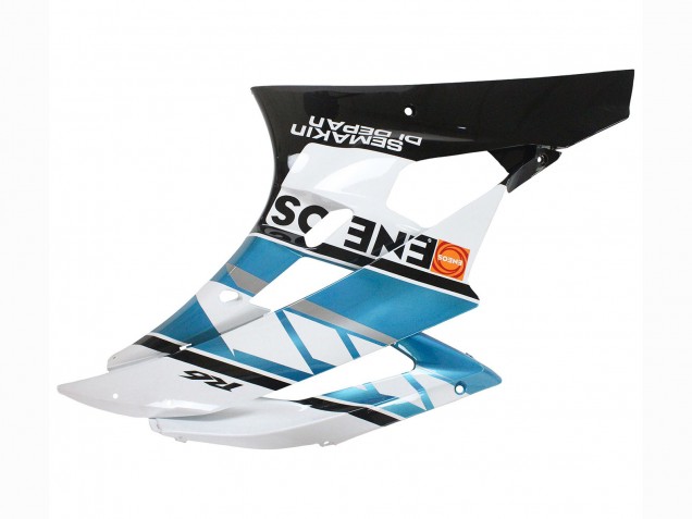 Mejores Carenados Moto Yamaha YZF 600 R6 2006-2007 - Blanco Azul Negro Semakin Didepan ENEOS