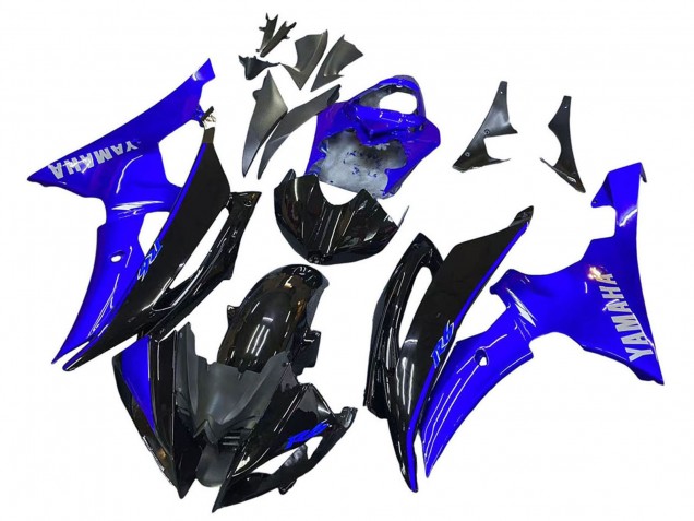 Mejores Carenados Moto Yamaha YZF 600 R6 2008-2016 - Azul Negro Brillante