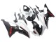 Mejores Carenados Moto Yamaha YZF 600 R6 2008-2016 - Blanco Negro Mate Rojo Calcomanías