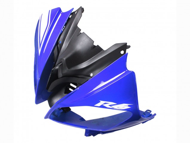 Mejores Carenados Moto Yamaha YZF 600 R6 2008-2016 - Blanco Azul Negro Brillante