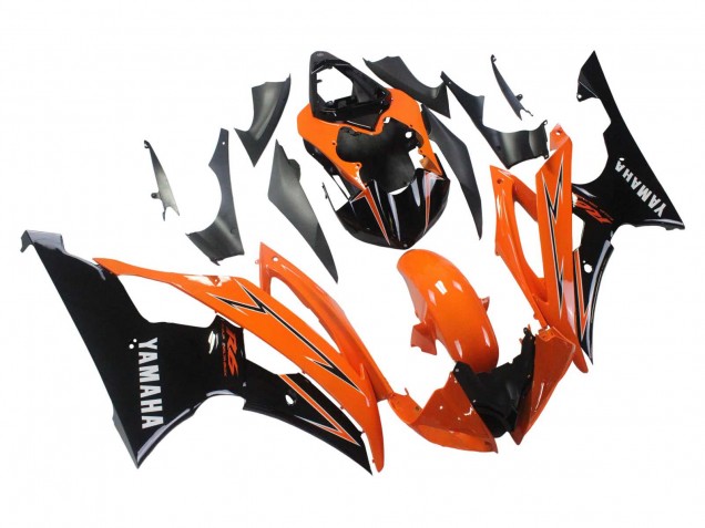 Mejores Carenados Moto Yamaha YZF 600 R6 2008-2016 - Naranja Negro