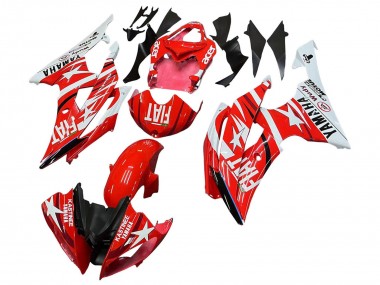 Mejores Carenados Moto Yamaha YZF 600 R6 2008-2016 - Blanco Rojo Negro Fiat Acer