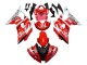 Mejores Carenados Moto Yamaha YZF 600 R6 2008-2016 - Blanco Rojo Negro Fiat Acer
