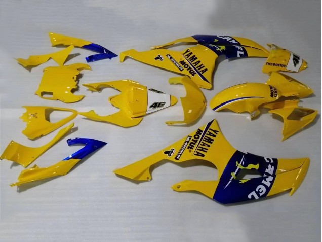 Mejores Carenados Moto Yamaha YZF 600 R6 2008-2016 - Amarillo Azul Camello Motul Michelin