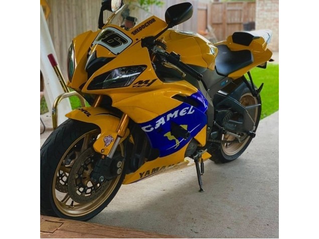 Mejores Carenados Moto Yamaha YZF 600 R6 2008-2016 - Amarillo Azul Camello Motul Michelin
